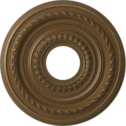 Vista 152 de Ekena Millwork CMP10CO Cole Medallón de techo de PVC termoformado (se adapta a toldos de hasta 4 1/4"), 10 "OD x 3 1/2" ID x 3/4" P