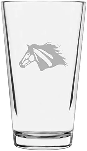 Vista 14 de Shetland Pony (cuerpo) - Vaso de pinta grabado con temática de caballo alternativo de 16 onzas
