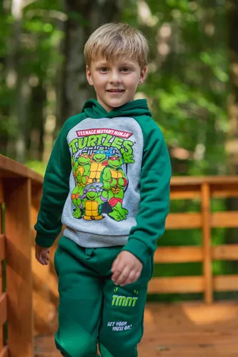 Vista 2 de Teenage Mutant Ninja Turtles Michelangelo Raphael Leonardo - Sudadera con capucha para niños pequeños a grandes