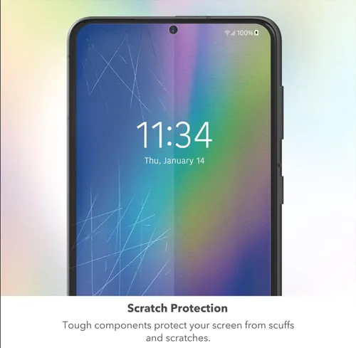 Vista 3 de ZAGG Max Protection - Protector de pantalla HD para Apple iPhone 14 Pro, protector de pantalla de vidrio templado, compatible con fundas