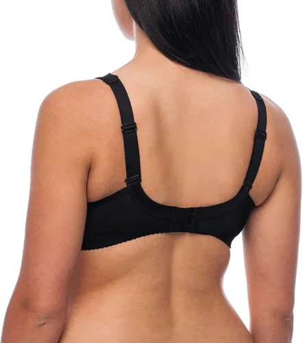 Vista 6 de Sujetadores para mujer, sin varillas, sin varillas, cobertura completa, talla grande, minimizador Negro