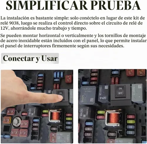 Vista 3 de Probador de relé 9038, herramienta de escaneo de diagnóstico 9038, kit de interruptor maestro de derivación de la bomba de combustible, repuesto