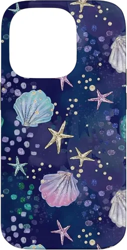 Vista 17 de Summer Aesthetic Seashell Purple Ocean Case for iPhone 17