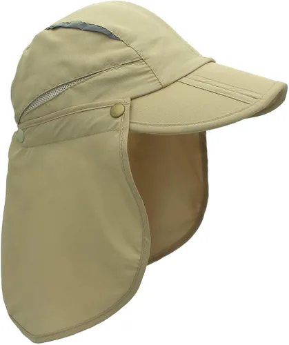 Vista 4 de Home Prefer Gorra de protección solar UPF 50+ para niños, sombrero de pesca de secado rápido con solapa para el cuello