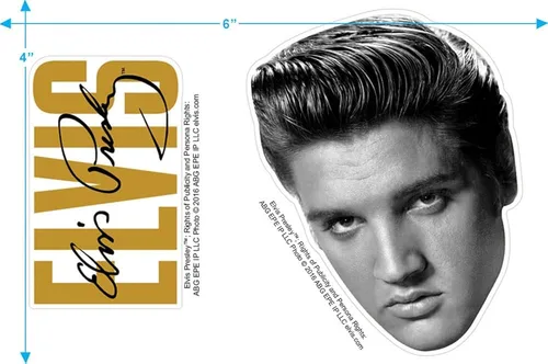 Vista 3 de Popfunk Elvis Presley Signature Heartthrob Music T Shirt Stickers