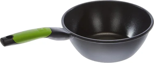 Vista 2 de BRA Prior Wok, 24 cm, Cast Aluminium with Non-Stick Teflon Innovations PFOA-Free, Suitable for All Heat Sources Including Induction