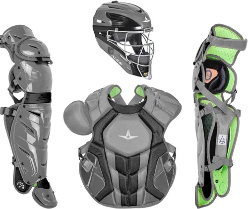 Vista 8 de All-Star S7 Axis for Adults - Baseball Catching Equipment Kit (Catching Helmet, Chest Protector, Leg Guards), NOCSAE Standard