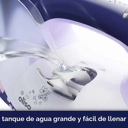 Vista 7 de Yaya Han x oliso TG1600 ProPlus Plancha de vapor de elevación automática - Cosplay y disfraces - Planchado de ropa - 1800 W, flor de cerezo