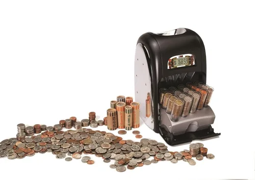 Vista 4 de MAGNIF 7500 ROLLMASTER Clasificador de monedas motorizado digital de grado profesional 100 envoltorios de monedas
