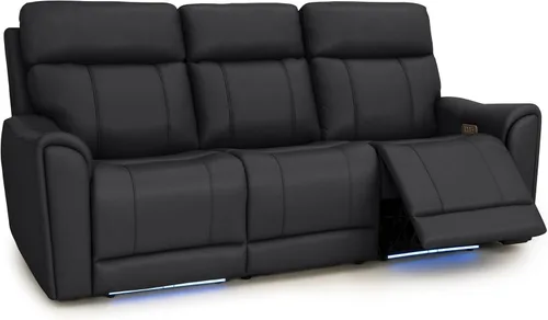 Vista 15 de Seatcraft Trivanta Home Theater Seating Black Sofa and Loveseat