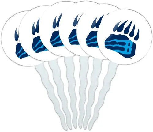 Vista 355 de Abilene Christian - Juego de 6 palillos para cupcakes con logotipo secundario