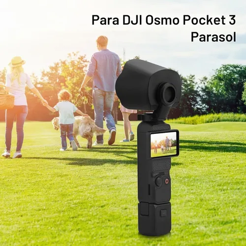 Vista 3 de Parasol para lente de cámara DJI Osmo Pocket 3, PULUZ Parasol cubierta protectora para DJI Osmo Pocket 3 Accesorios