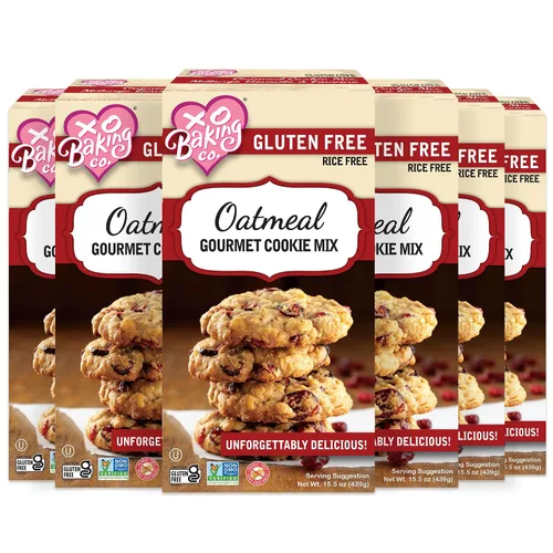 Vista 8 de XO Baking Co. Mezcla de galletas gourmet con chispas de chocolate sin gluten; sin OGM, Kosher; sin arroz; sin lácteos; sin maní; sin conservantes