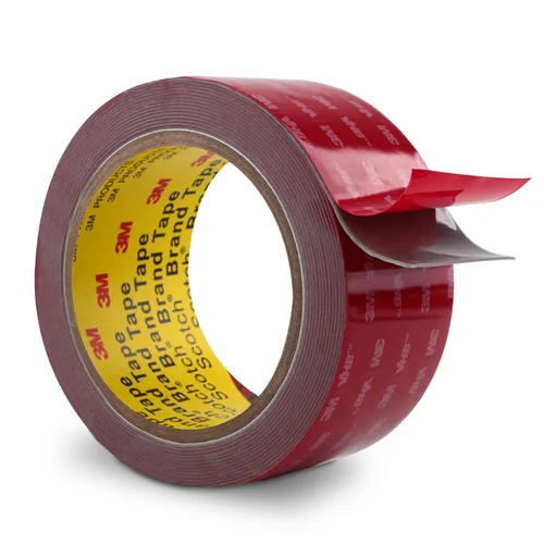 Vista 30 de Cinta adhesiva de doble cara resistente de 1/4 pulgada x 4.7 metros, cinta adhesiva de montaje de espuma impermeable 5925 para automotriz, tira