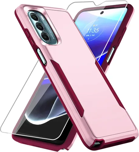 Vista 17 de Funda para Moto G Stylus 5G 2022, con Protector de Pantalla, [Probada contra Caídas de Grado Militar] Funda Protectora de Servicio Pesado Resistente