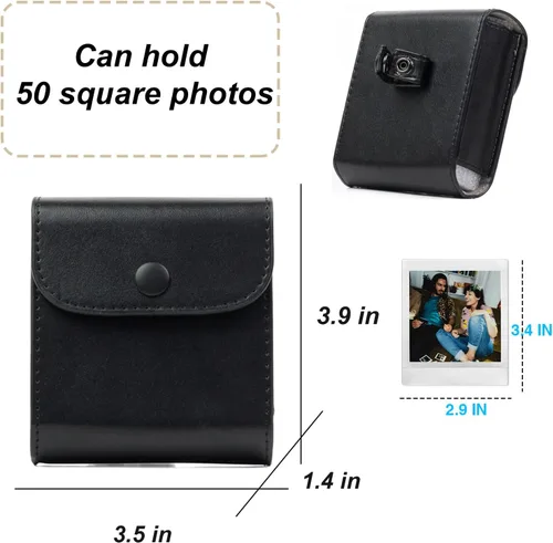 Vista 2 de SQ - Funda fotográfica para cámara instantánea Fujifilm Instax Negro