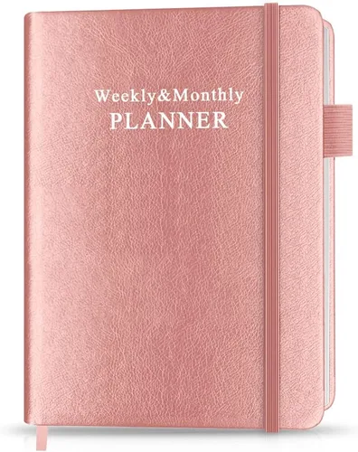Vista 9 de Agenda sin fecha para cualquier año, planificador semanal y mensual y diario para rastrear objetivos, perfecto para organizar tu vida diaria, 5.85 x