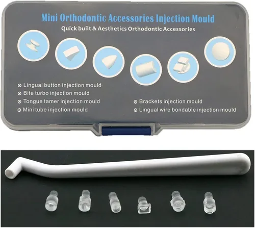 Vista 5 de Molde de ortodoncia Mini accesorios de ortodoncia Molde de inyección Kit de inicio Tubos Lingual Retenedor Botón Conjunto