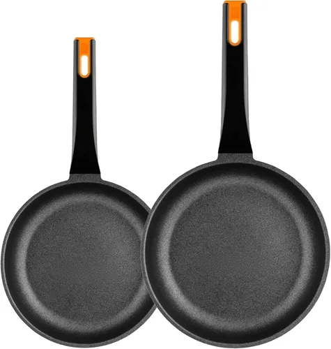 Vista 13 de BRA COOKWARE Efficient Pro - Juego de 2 sartenes antiadherentes Sartén de aluminio fundido de 8+10.2 pulgadas Sartenes de revestimiento