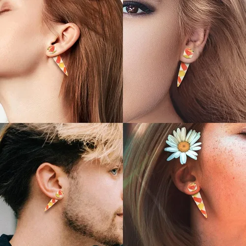 Vista 4 de Stuppendux 2pc Ear Glass Spiral Tapers Plugs Tunnels Expander Hanger Gauges Earrings Stretching Body Piercings Jewelry Gauges 4G-12'' 5MM-12MM