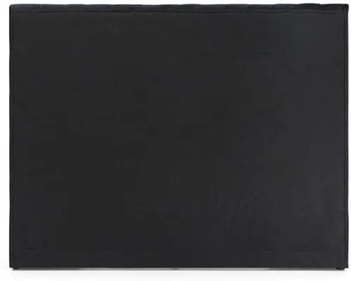 Vista 7 de Pemberly Row Cama de plataforma tamaño Queen con cabecero, pie de cama, plataforma, listones de madera en terciopelo, con almacenamiento en negro