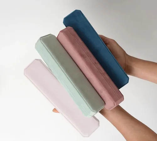 Vista 7 de Joyero personalizable para collar de terciopelo, estuche de joyería de viaje, organizador de joyas de viaje, joyero para mujeres y niñas, pequeño