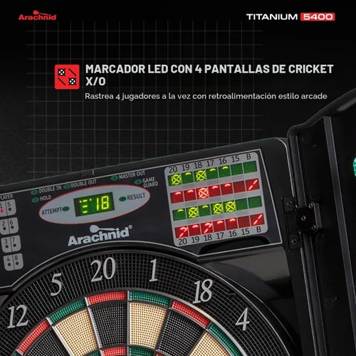 Vista 4 de Arachnid Titanium 5400 - Diana electrónica y gabinete, color negro