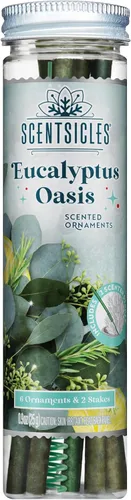 Vista 4 de Scentsicles - Varillas aromáticas de adorno de otoño y manzanas, 1 botella (6 varillas en total)