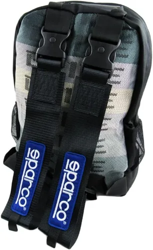 Vista 2 de W-POWER JDM Bride Racing Mochila de viaje para laptop, parte inferior marrón con correas de arnés ajustables (XL-negro)