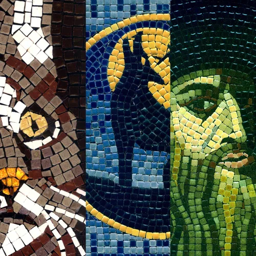 Vista 6 de Crea una verdadera obra de arte de mosaico con nuestro kit de hazlo tú mismo, acuario cuadrado de 7 pulgadas (18 cm)