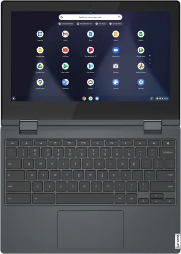 Vista 9 de Lenovo Flex 3 Chromebook 11.6" HD 2 en 1 - Laptop con pantalla táctil, Intel Celeron N4020, 4 GB de RAM, 64 GB eMMC, Abyss Blue