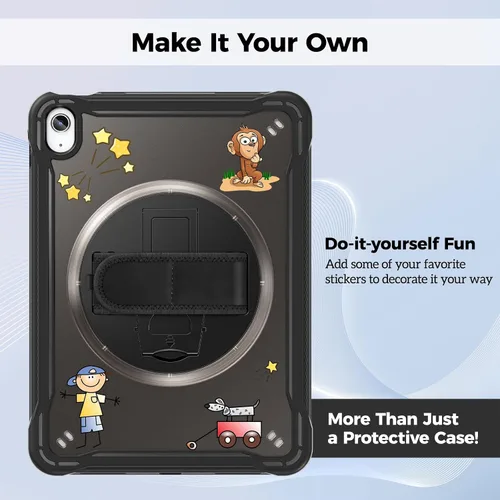 Vista 2 de ProCase Funda para iPad de 11ª generación A16 2025/iPad de 10.9 pulgadas 2022, resistente a prueba de golpes con correa de mano, protección