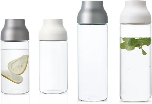 Vista 6 de Kinto 22971 - Jarra de agua con cápsula, jarra y botella de agua fría, 33.8 onzas líquidas (1 litro), color blanco