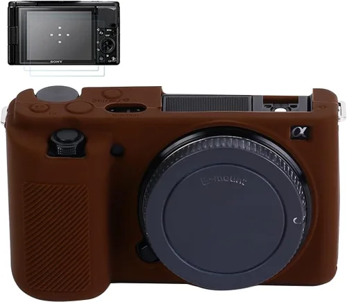 Vista 10 de Pocoukate Funda para cámara Sony ZV-E10 / ZV-E10L, estilo Vlog Alpha ZV-E10 ZV-E10L Cámara digital antiarañazos, ajuste delgado, funda suave