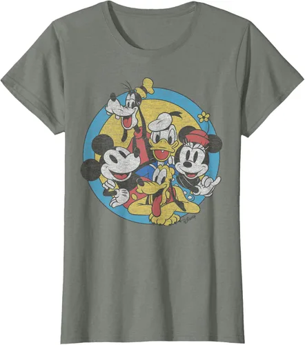 Vista 11 de Disney Camiseta retro de Mickey and Friends Group Shot