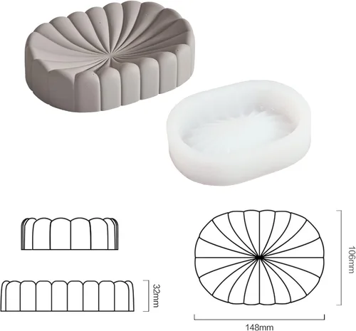 Vista 3 de Jabonera Molde de Silicona DIY Accesorios de Baño Set Herramientas para Hacer