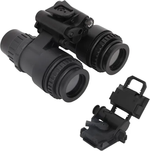 Vista 3 de Gafas tácticas de visión nocturna modelo PVS15 con soporte de casco ajustable para cosplay y exhibición, sin función (negro)