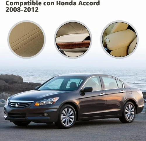 Vista 5 de A ABIGAIL Compatible con Accord Sedan 2008, 2009, 2010, 2011, 2012, cubierta de reposabrazos de consola central y reposabrazos de paneles de puerta