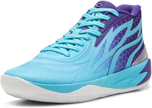 Vista 2 de PUMA Hombres Mb.02 Fade Baloncesto Zapatillas Zapatillas - Azul, Púrpura - Talla 9.5 M