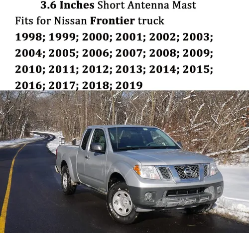 Vista 5 de AMFRNE Antena de corto rendimiento para Nissan Titan xd Truck 2004-2025 2026, Frontier 1998-2019, Nissan Xterra 2000-2015, reemplazo perfecto negro
