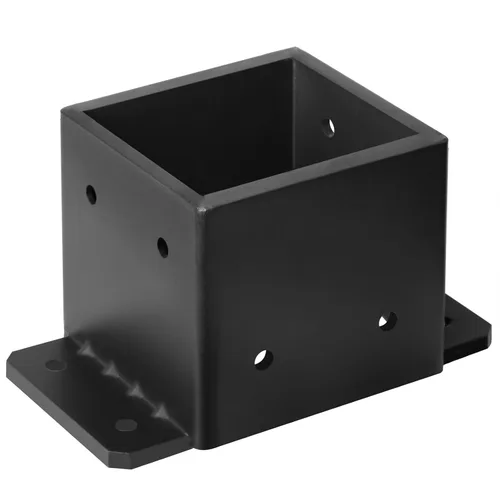 Vista 6 de 2 PCS Bases para Postes de 6x6, Soportes para Postes de 6x6 Calibre 8, Anclaje para Postes de Concreto Resistente Soporte de Pérgola para Terraza