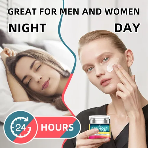 Vista 6 de SORYA Crema avanzada de retinol antienvejecimiento con colágeno y ácido hialurónico – Hidratante facial profundamente hidratante y reafirmante
