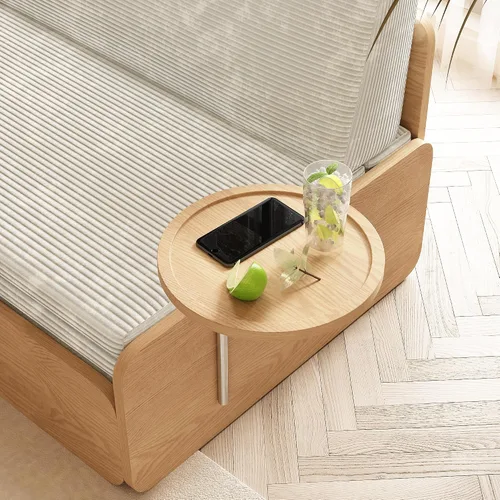 Vista 7 de Lartis Sofá cama tapizado, sofá cama multifuncional, funda de tela extraíble