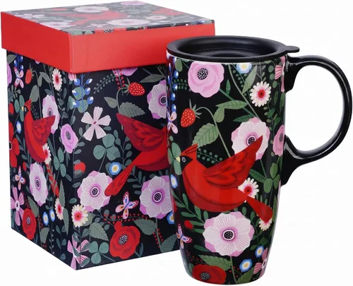 Vista 13 de Topadorn Taza de viaje de cerámica con tapa y asa para hombres y mujeres, para trabajo de oficina, apta para microondas y lavavajillas, 17 onzas
