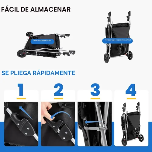Vista 7 de [Usado] NEWBULIG - Cochecito plegable de 3 ruedas para perros y gatos Ligero y duradero, ideal para mascotas pequeñas a medianas, incluye cesta