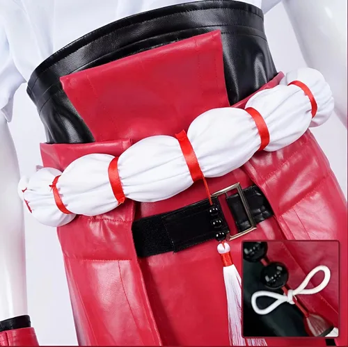 Vista 4 de Yestic Overwatch Kiriko Cos - Disfraz de cosplay para mujer, disfraz de animación