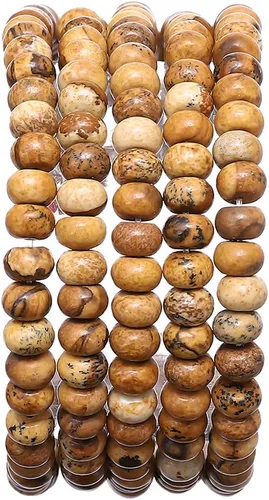 Vista 45 de BEADIA Cuentas de piedra natural africana de turquesa faceted rondelle 3x4mm semipreciosas sueltas para hacer joyas 38cm