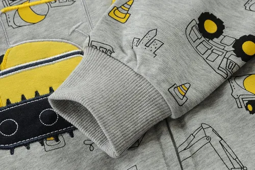 Vista 5 de Sudadera con capucha para niños pequeños, sudadera con capucha para bebé, con cremallera, abrigo de manga larga para invierno, camisas con capucha