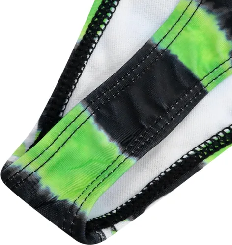 Vista 25 de AIBEARTY Traje de baño de dos piezas con estampado de calaveras para mujer, conjunto de bikini triangular de corte alto para fiesta, festival