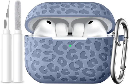 Vista 16 de Funda compatible con AirPods Pro 3 (2025), silicona suave compatible con Apple AirPods Pro 3 para mujeres, bonita funda Air Podspro3 con llavero